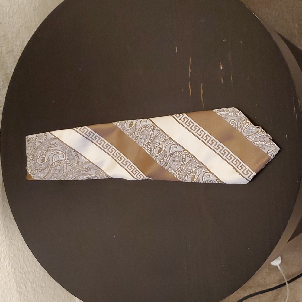 Brown Calico Tie L62"W3.5"
